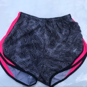 black & pink nike dri fit shorts